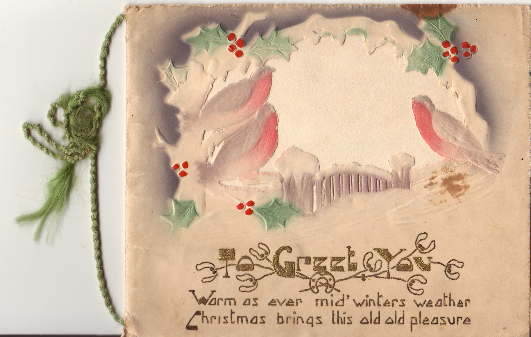 Dan-Joe's Xmas Card 1919 - Front